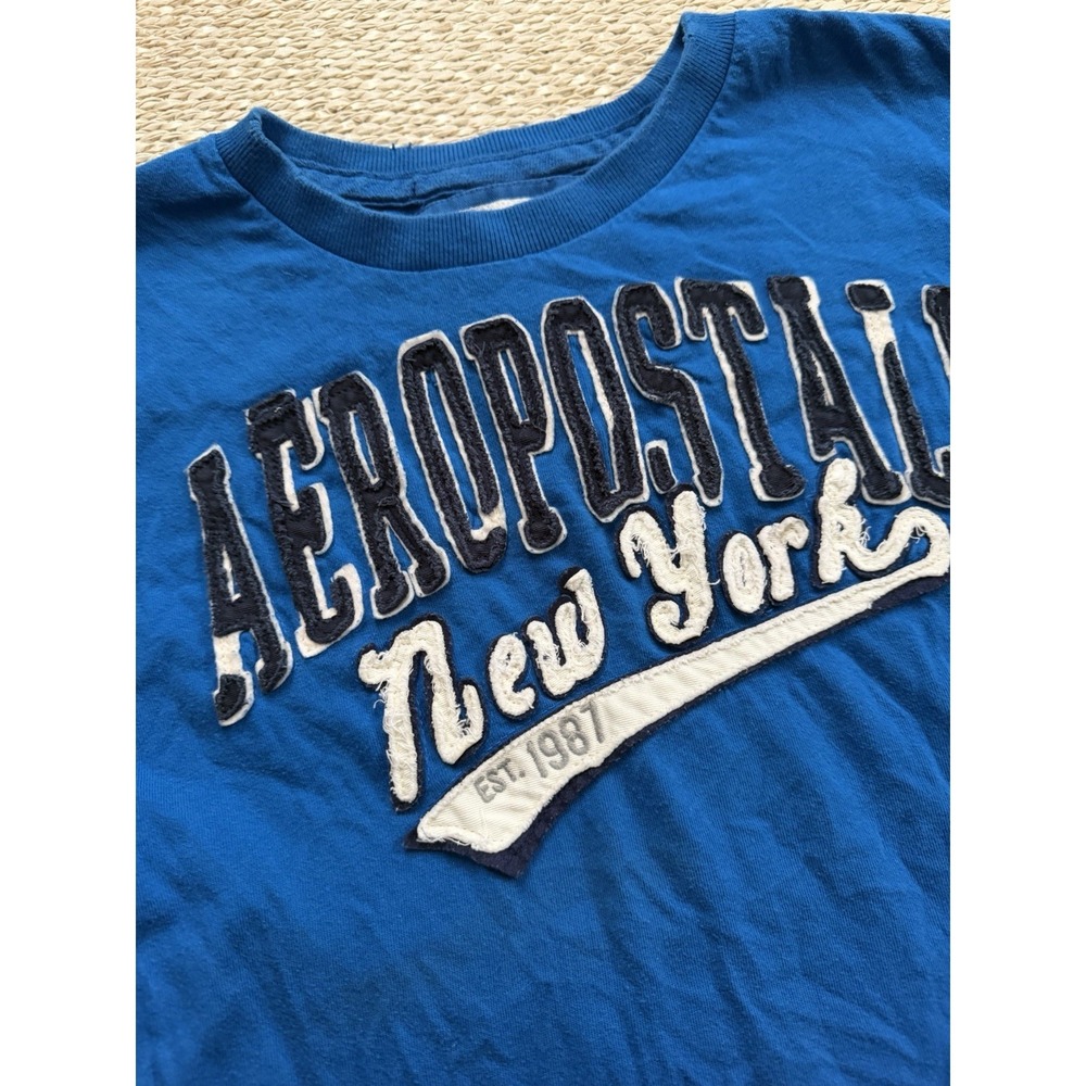 Y2K Aeropostale Men's New York T Shirt Large Vintage Preppy - Picture 2 of 5